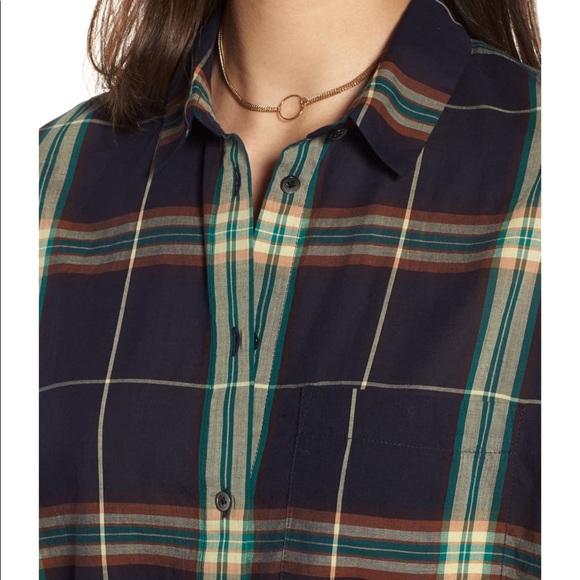Madewell ex boyfriend plaid shirt - Picture 2 of 7